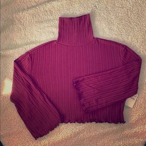 ABOUND Ribbed Turtleneck Top(stretch)